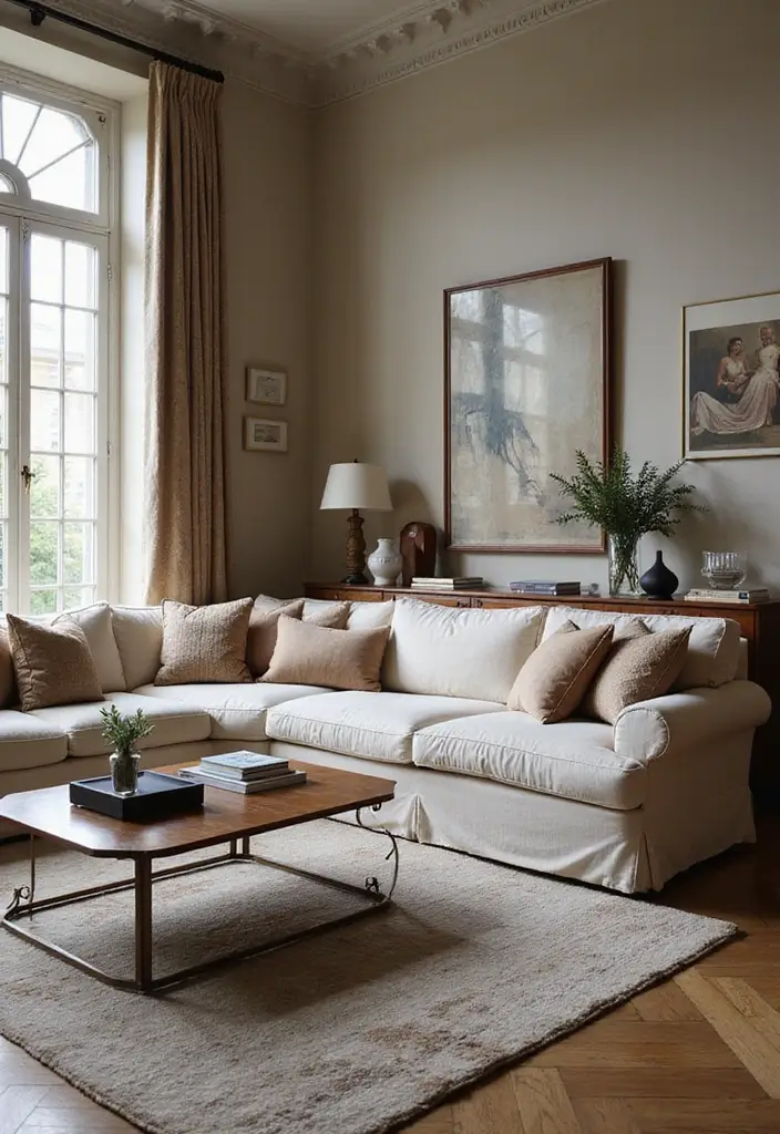 29 Living Room Sectional Ideas That Maximize Comfort and Space - 29. Timeless Classics