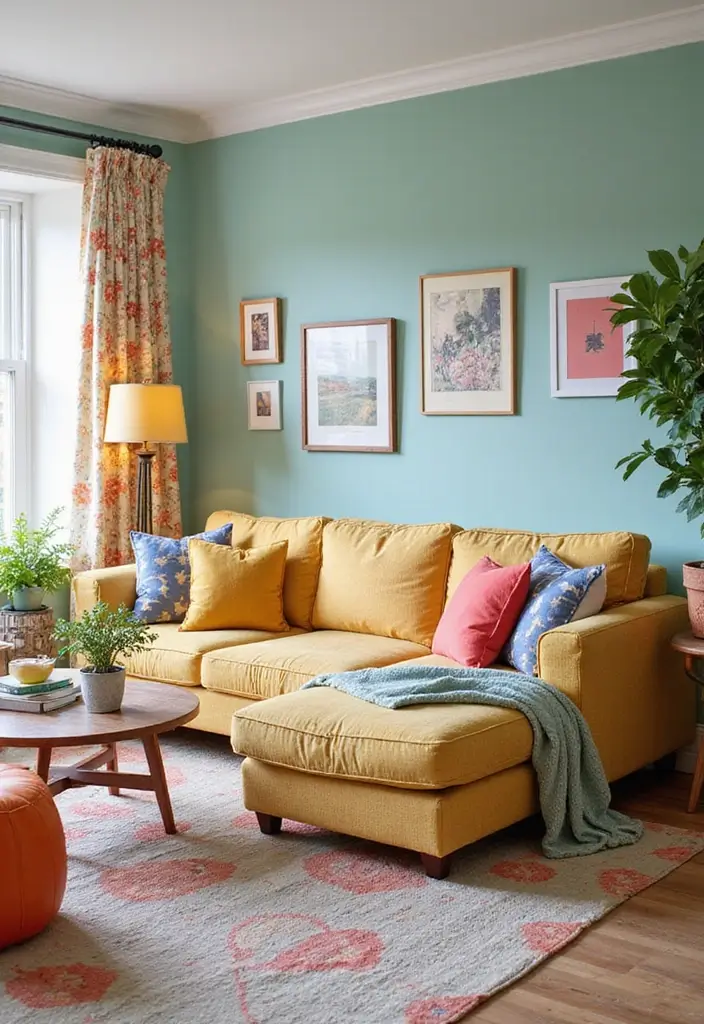 29 Living Room Sectional Ideas That Maximize Comfort and Space - 6. Family-Friendly Fabrics