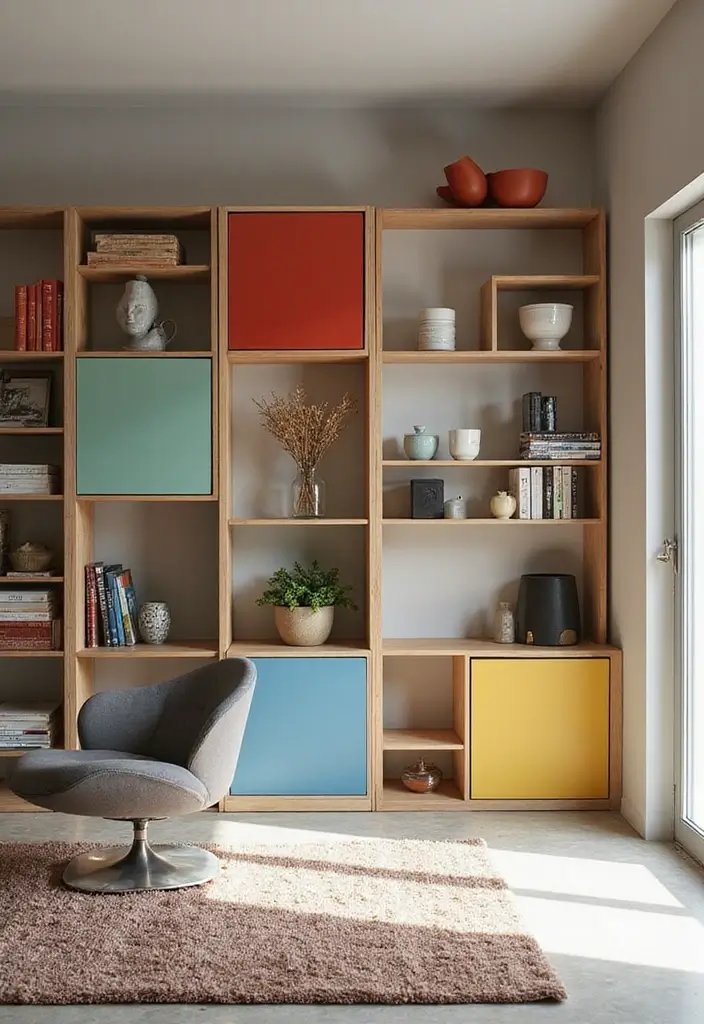 29 Living Room Shelving Ideas the Wall That Add Function and Style - 4. Modular Shelving: Flexibility at Its Best