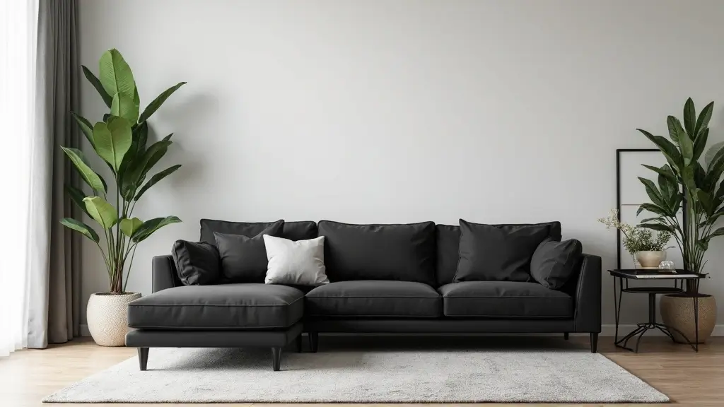 29 Living Room With Black Couch Ideas That Feel Modern and Sleek