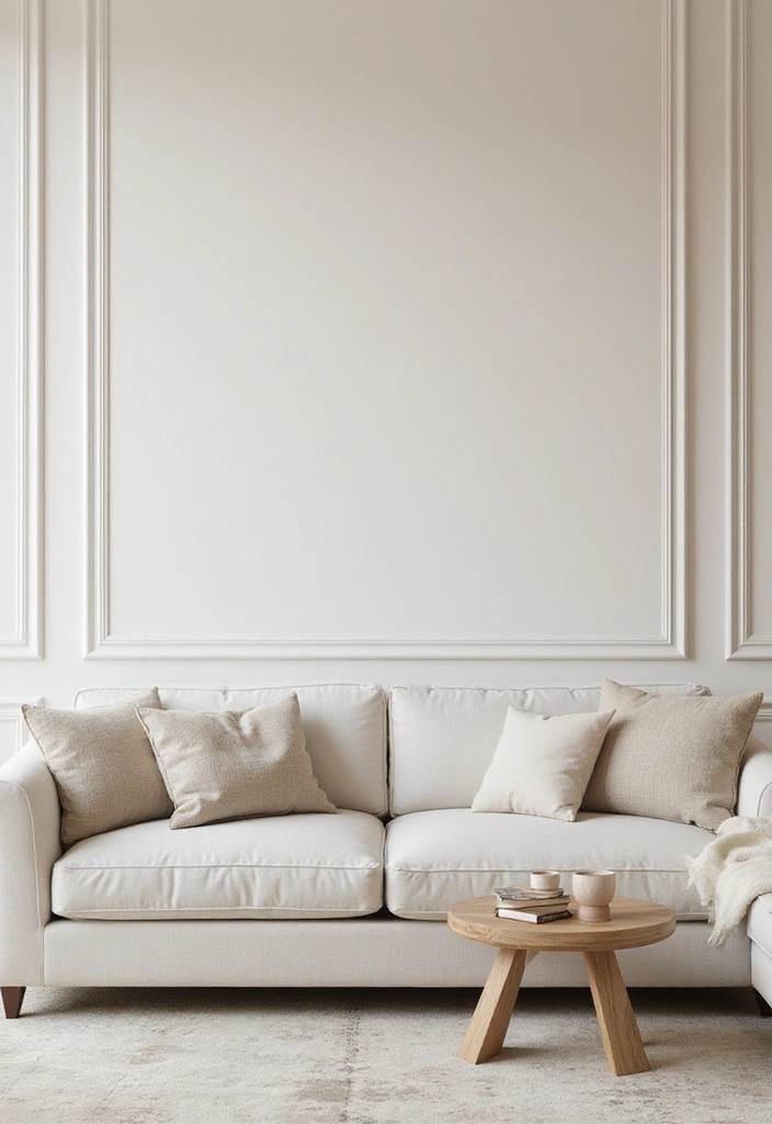 29 Simple Living Room Wall Decor Ideas That Look Clean and Elegant - 27. Simple Wall Paneling