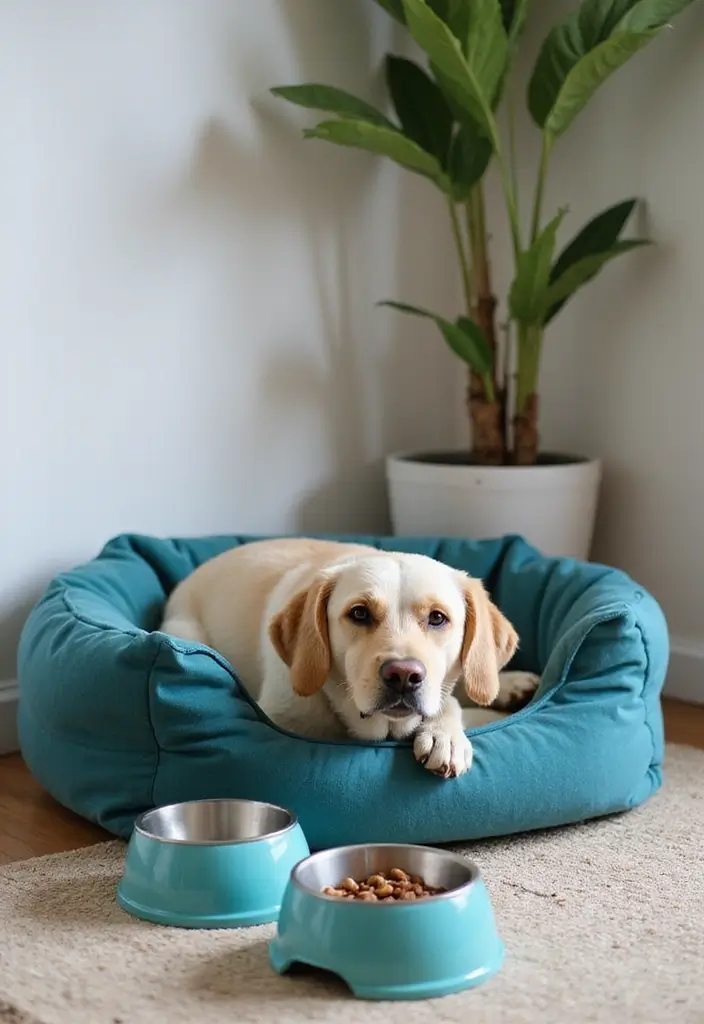 29 Teal Living Room Decor Ideas That Feel Calm and Inviting - 26. Teal Pet Accessories