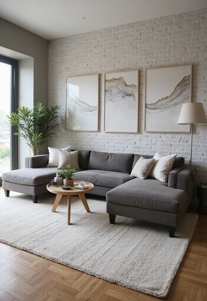 29 Textured Accent Walls in Living Room Ideas That Add Depth and Warmth - 17. Faux Finishes