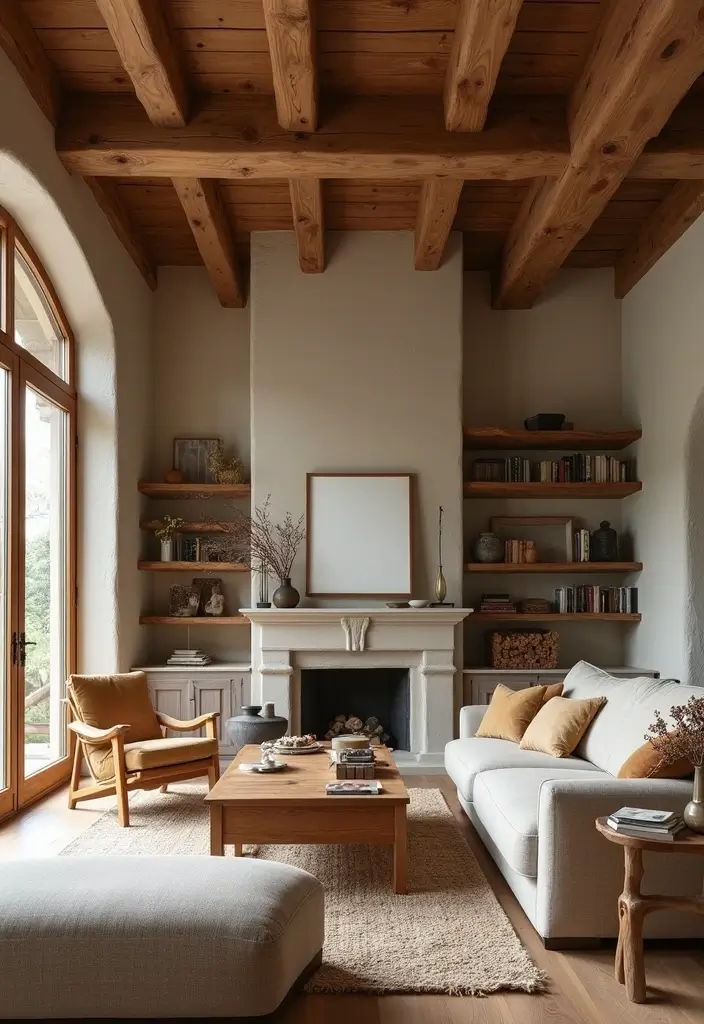 29 Western Living Room Ideas That Bring Rustic Cowboy Charm - 1. Embrace Natural Wood Features