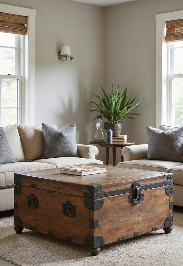 29 Western Living Room Ideas That Bring Rustic Cowboy Charm - 11. Functional Rustic Furniture