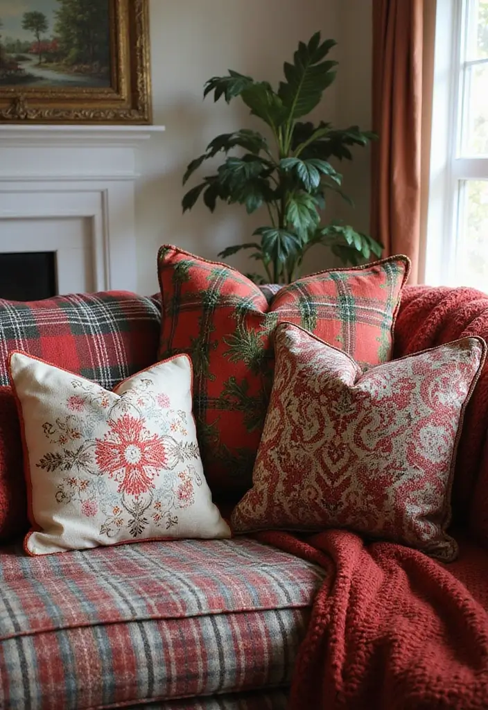 29 Western Living Room Ideas That Bring Rustic Cowboy Charm - 19. Mix and Match Patterns