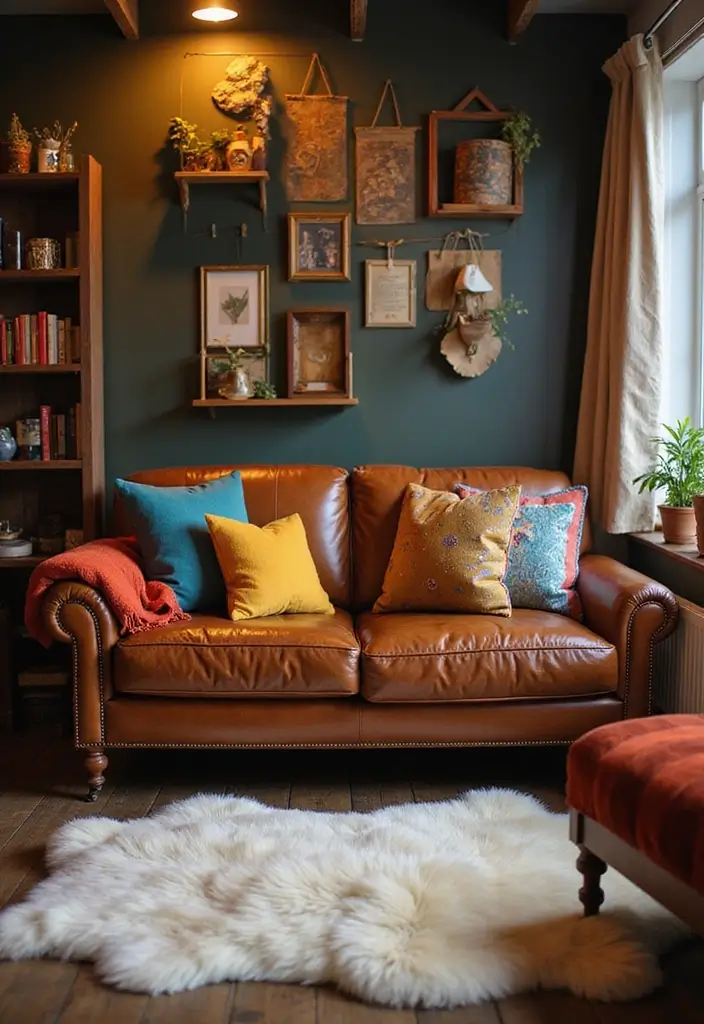 29 Western Living Room Ideas That Bring Rustic Cowboy Charm - 2. Leather Seating for a Touch of Luxury