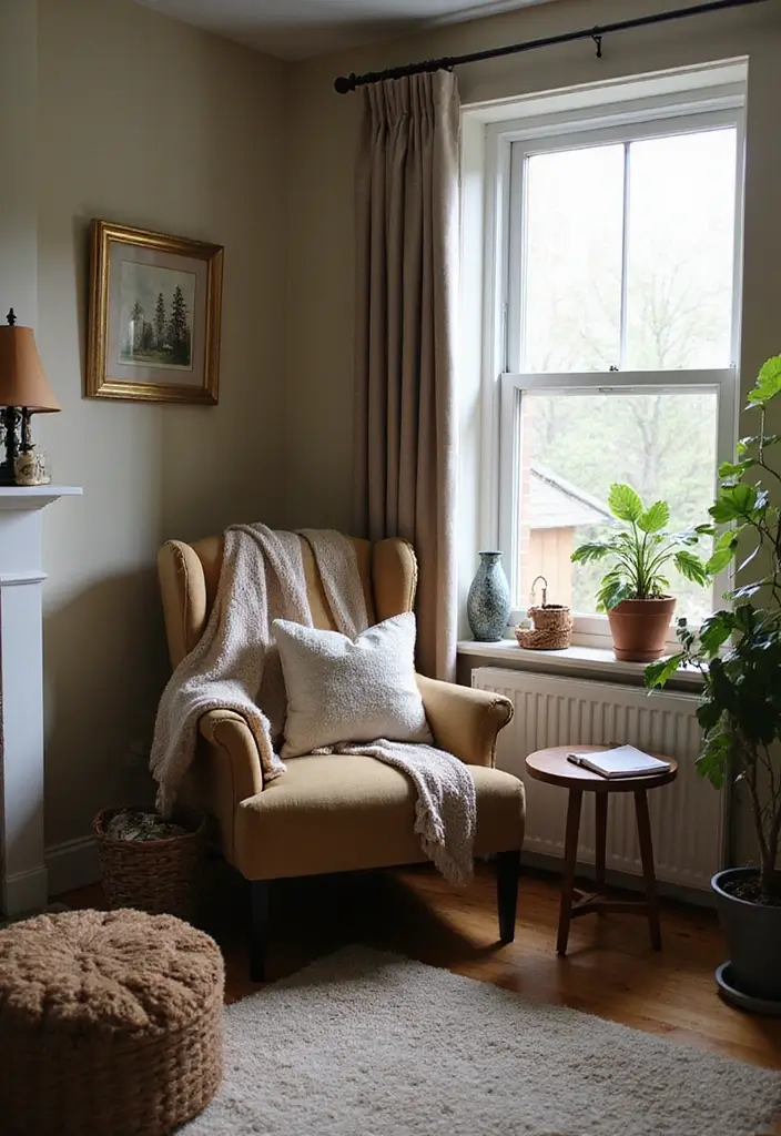 29 Western Living Room Ideas That Bring Rustic Cowboy Charm - 28. Create a Cozy Reading Nook