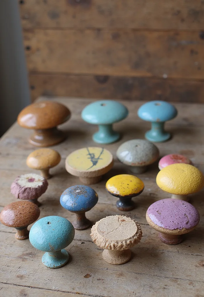 12 Bathroom Cabinet Knob Ideas For A Fresh Look - 12. Eco-Conscious Custom DIY Knobs