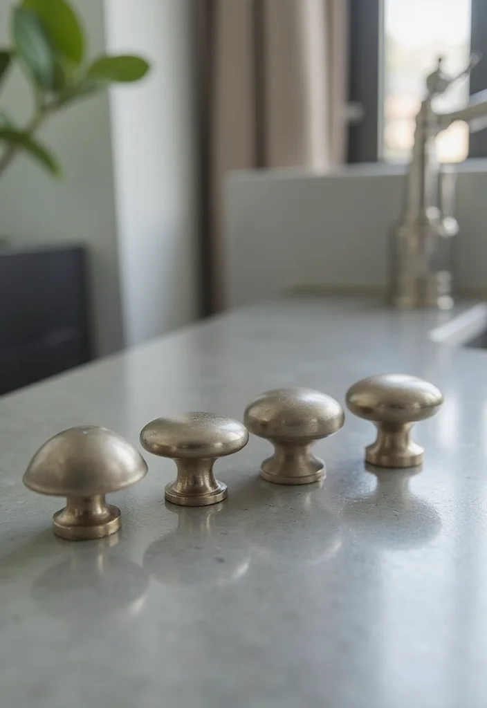 12 Bathroom Cabinet Knob Ideas For A Fresh Look - 4. Eco-Friendly Metal Knobs