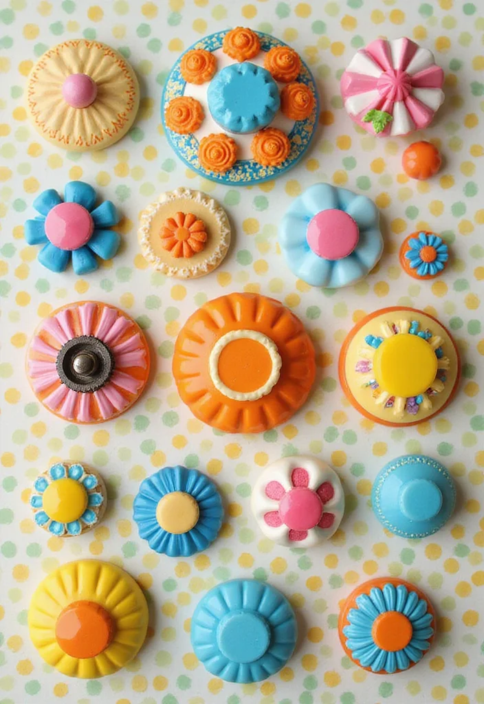 12 Bathroom Cabinet Knob Ideas For A Fresh Look - 8. Colorful Resin Knobs