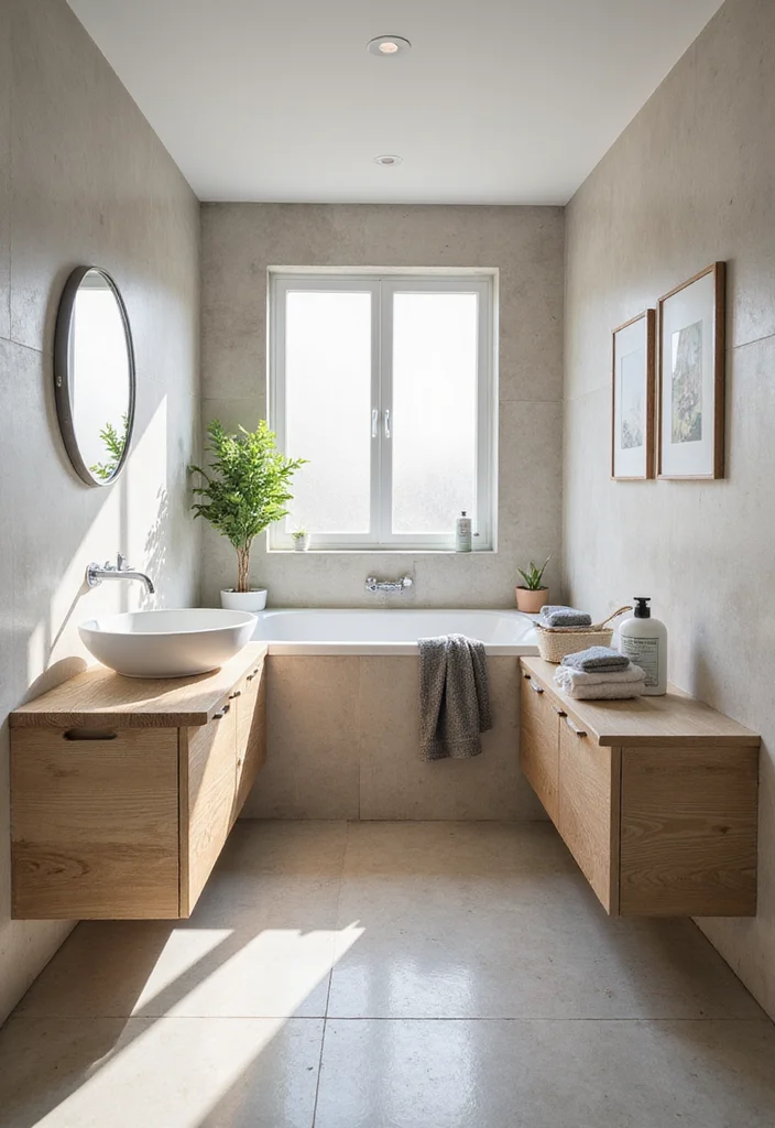 14 Bathroom Baseboard Ideas For A Finished Look - 12. Baseboards with Built-In Storage