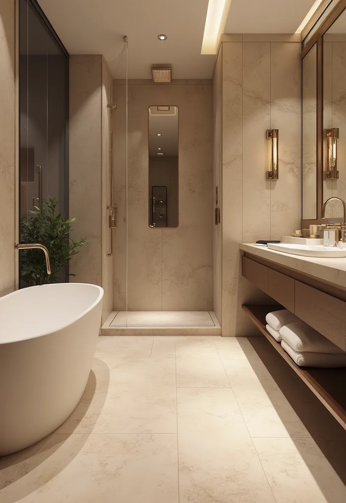 14 Bathroom Baseboard Ideas For A Finished Look - 5. Natural Stone Baseboards