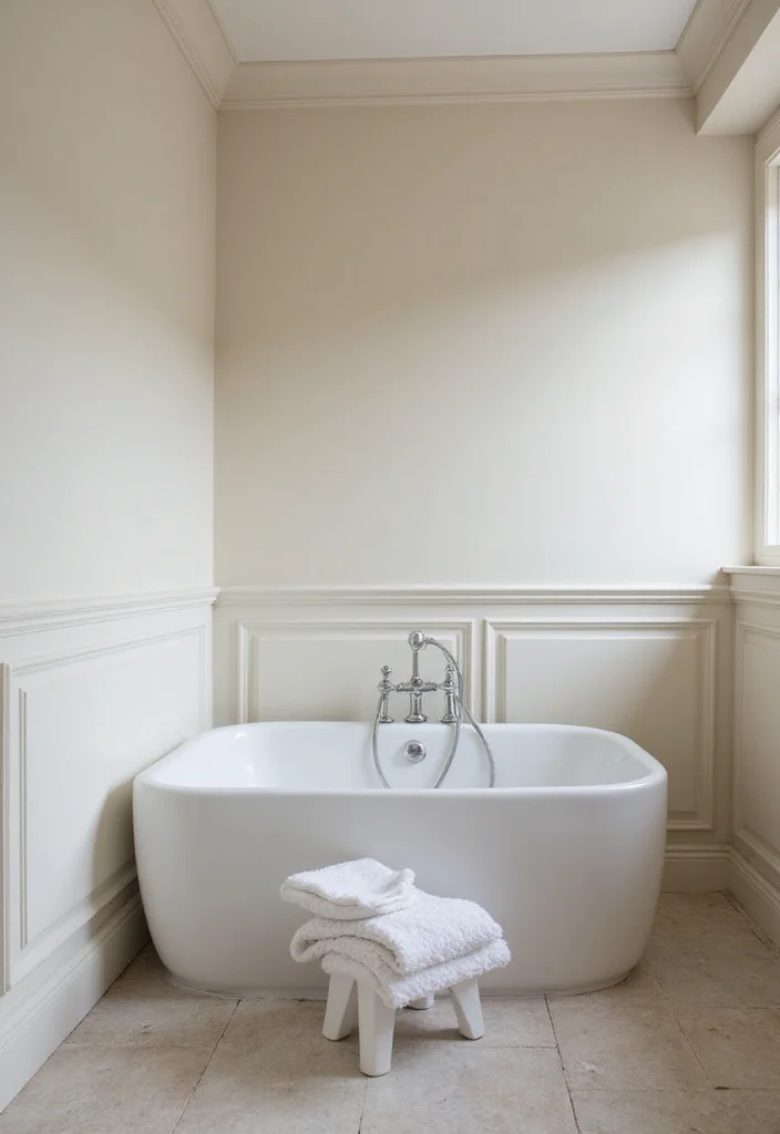 14 Bathroom Baseboard Ideas For A Finished Look - 7. Soft Curves with Rounded Baseboards