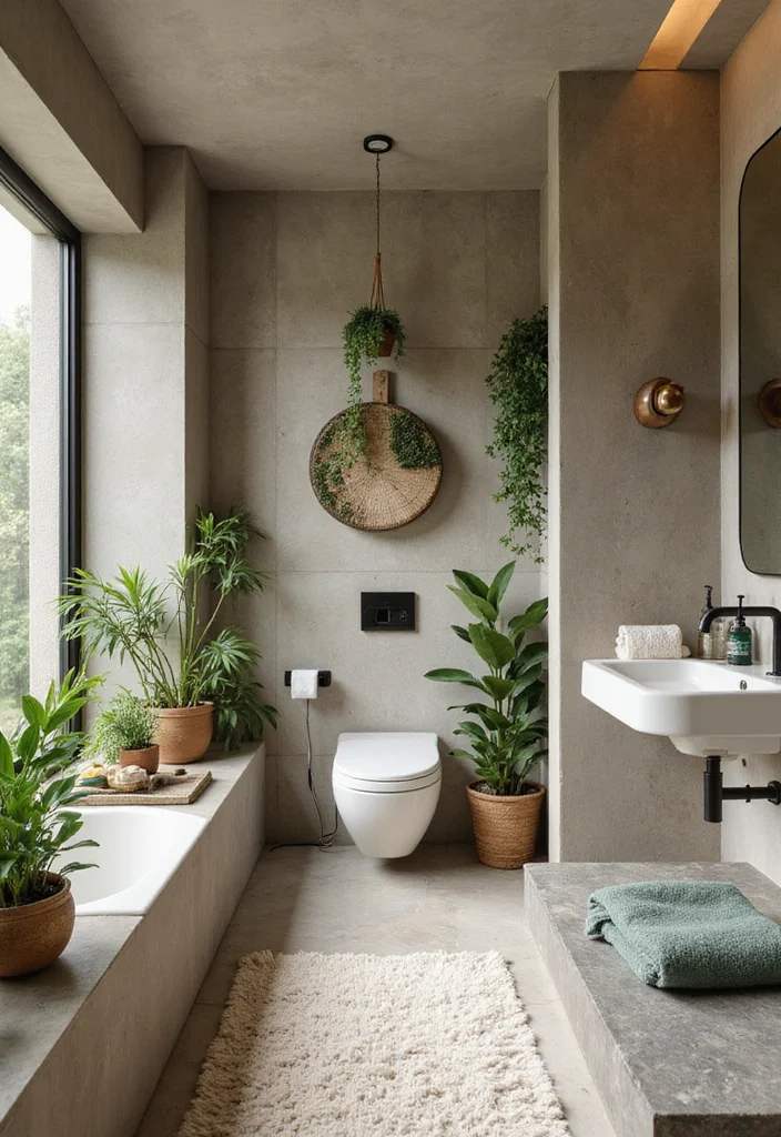 14 Bedroom Bathroom Combo Ideas For Practical Living - 10. Biophilic Design Elements