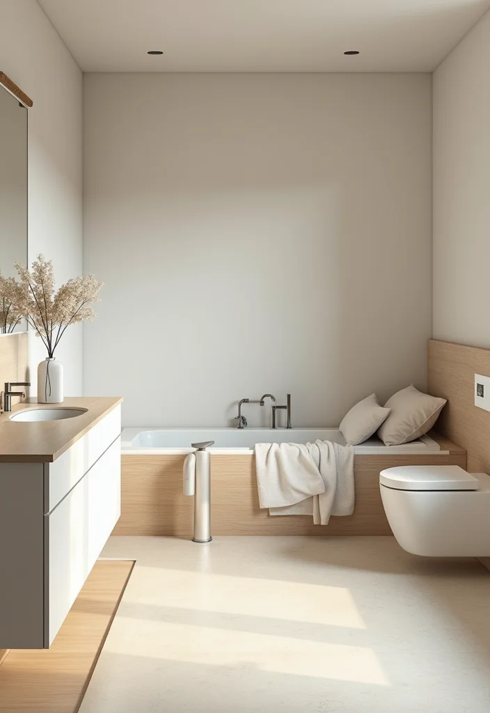 14 Bedroom Bathroom Combo Ideas For Practical Living - 12. Minimalist Clean Lines