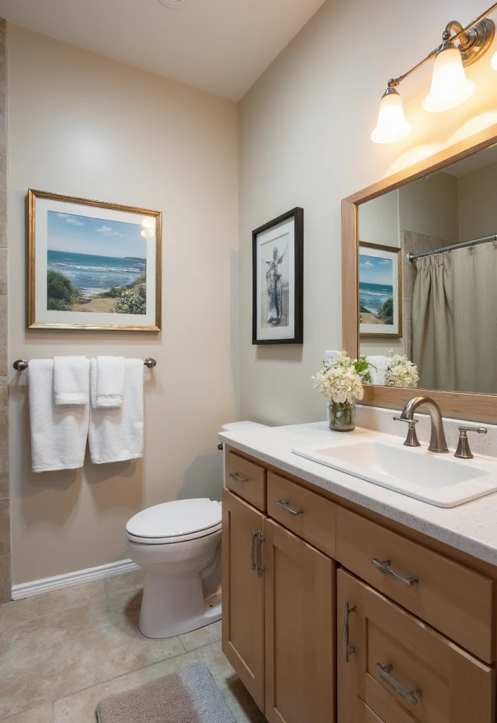 14 Bedroom Bathroom Combo Ideas For Practical Living - 14. Personalized Decor Touches