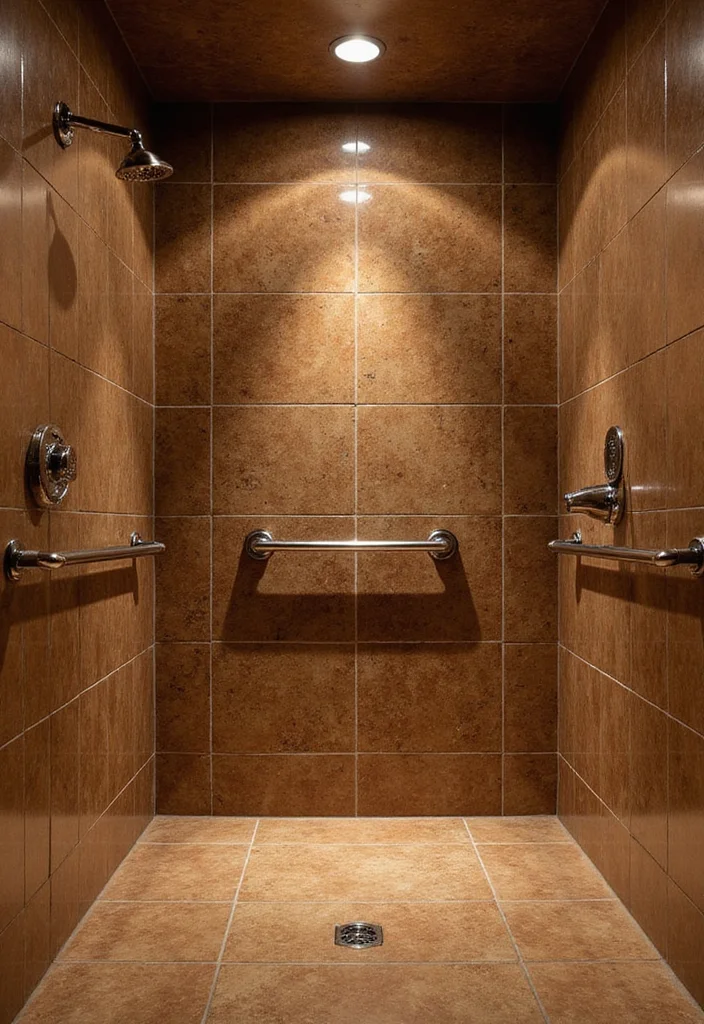 14 Brown Tile Bathroom Ideas With Warm Tones - 10. Steam Shower with Brown Tile