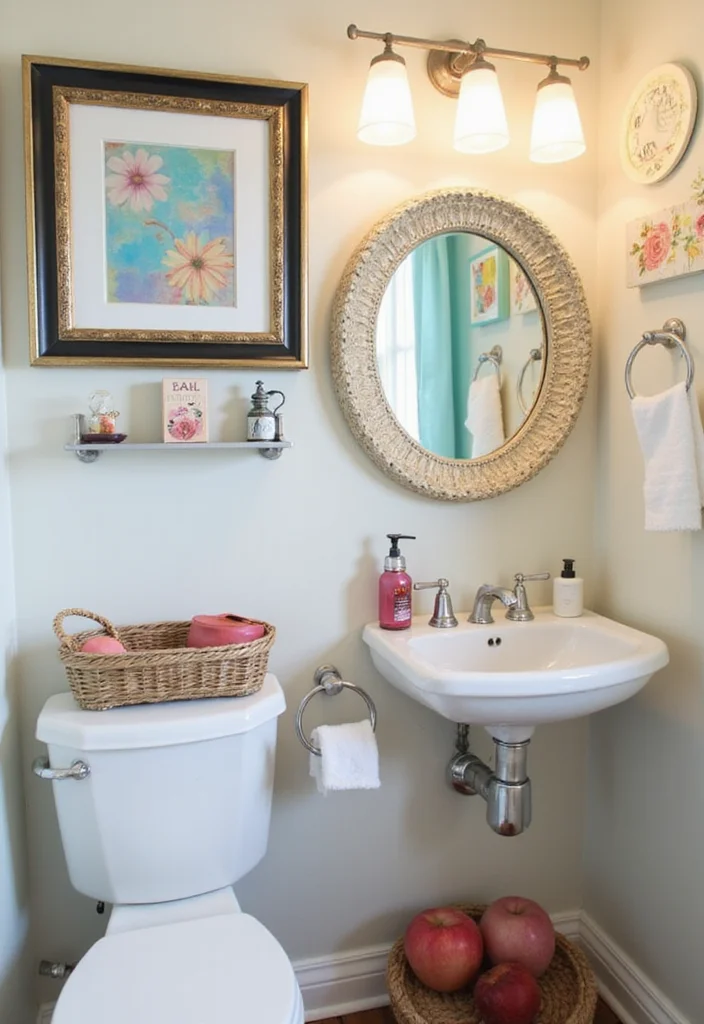 14 Colourful Bathroom Ideas With Vibrant Energy - 14. Whimsical Finishing Touches