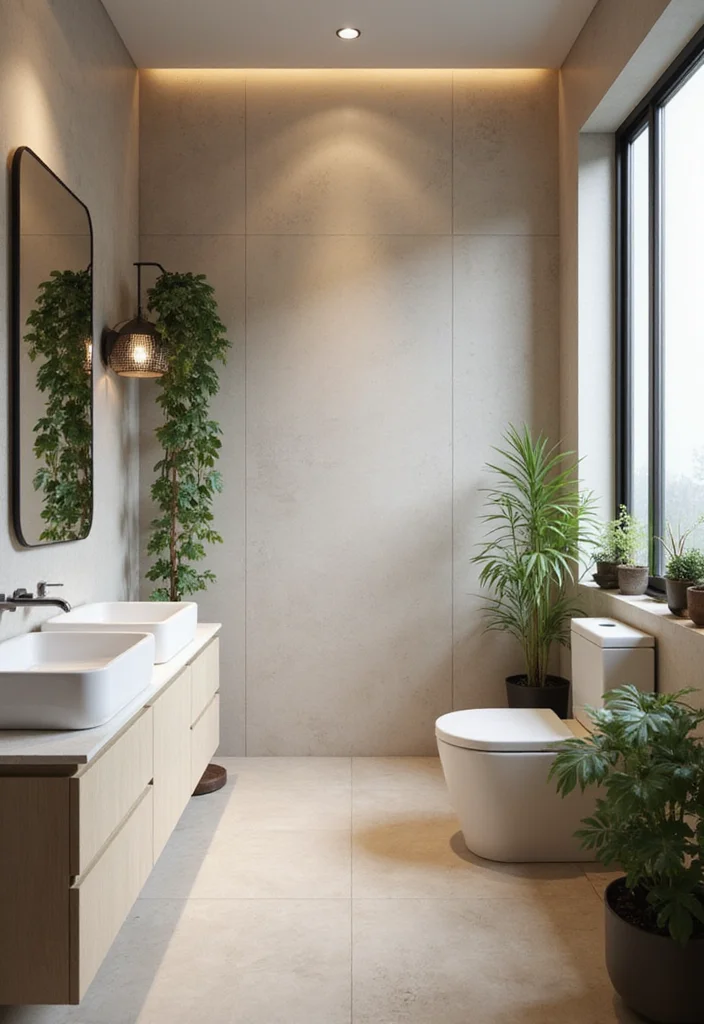 14 Garden Bathroom Ideas With Natural Calm - 11. Mindful Space Arrangement