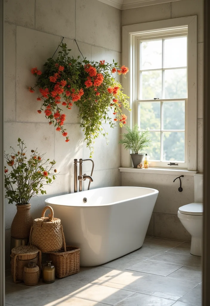 14 Girly Bathroom Ideas With Cute Personality - 14. Seasonal Floral Arrangements
