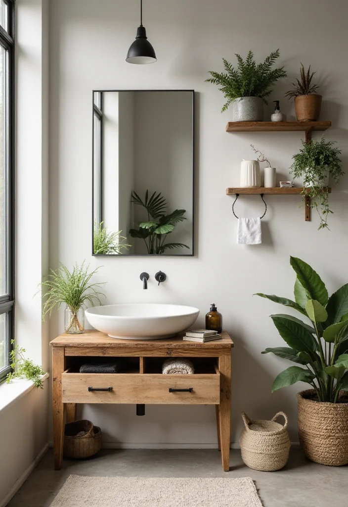 14 L Shaped Bathroom Vanity Ideas That Save Space - 11. Eco-Friendly Choices