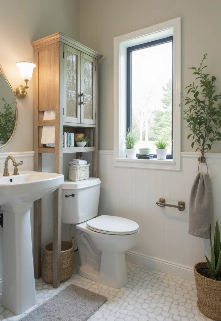 14 Large Half Bathroom Ideas For Open Space - 14. Focus on Functionality