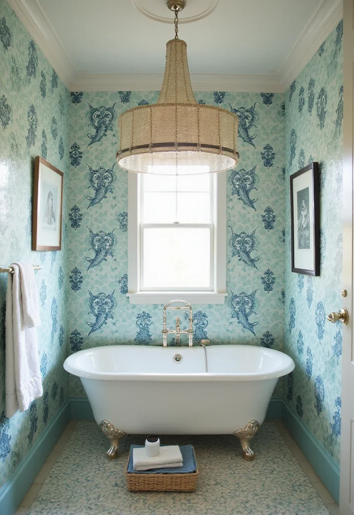 14 Mermaid Tile Bathroom Ideas With Ocean Aesthetic - 14. Vintage Mermaid Tiles