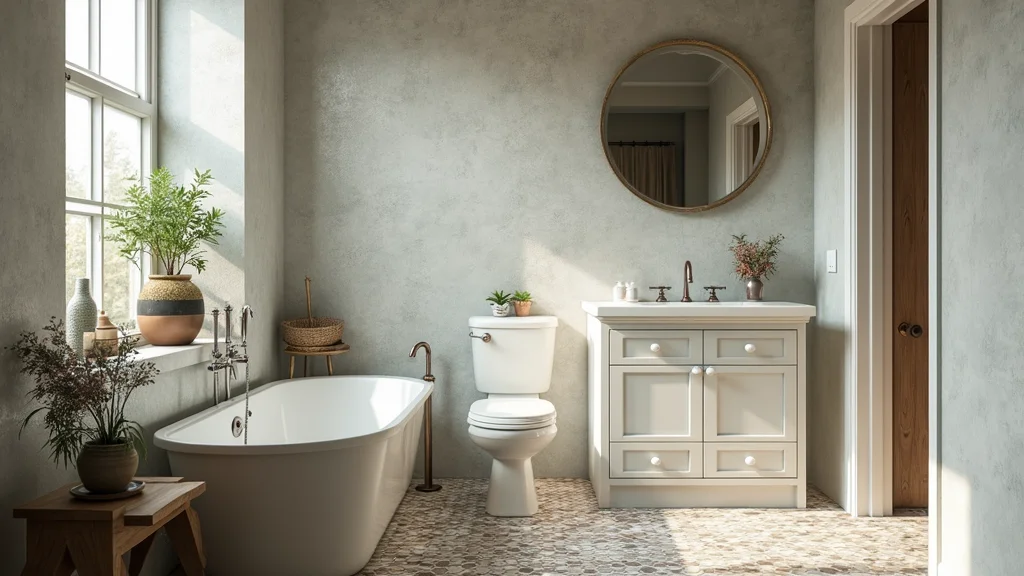 14 Penny Tile Bathroom Ideas With Timeless Texture
