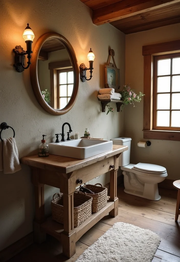 14 Rustic Bathroom Ideas With Cozy Character - 5. Farmhouse Sinks