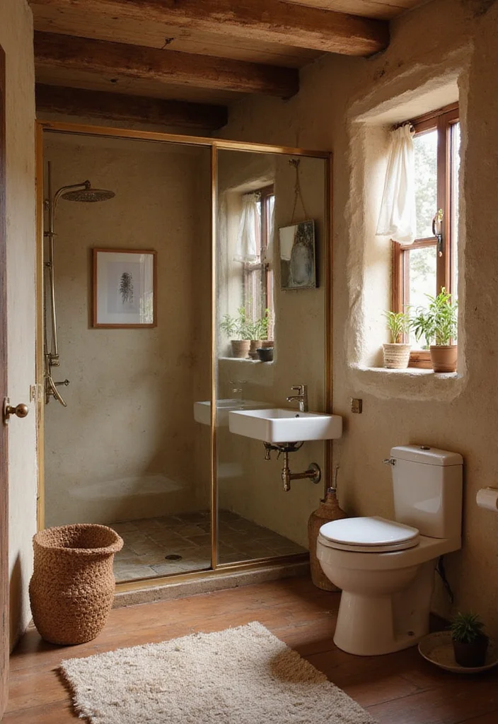 14 Rustic Bathroom Ideas With Cozy Character - 8. Earthy Color Palettes