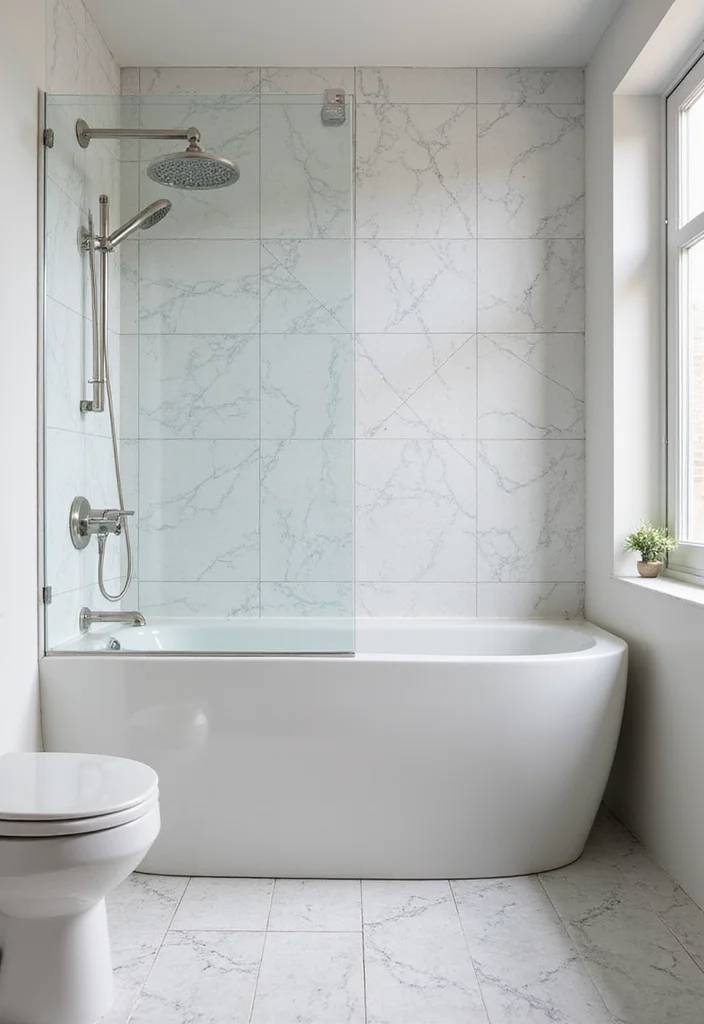14 Star Tile Bathroom Ideas With Whimsical Style - 8. Geometric Star Patterns