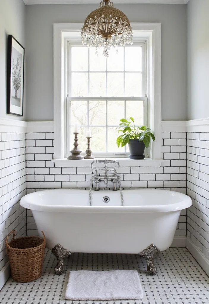 14 Subway Tile Bathroom Ideas for Any Home - 1. Classic White Subway Tiles with Grout