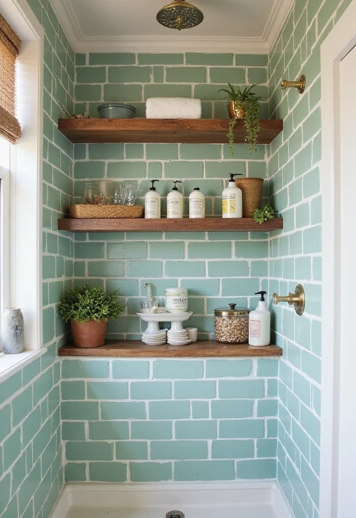 14 Subway Tile Bathroom Ideas for Any Home - 10. Subway Tiles in a Shower Niche