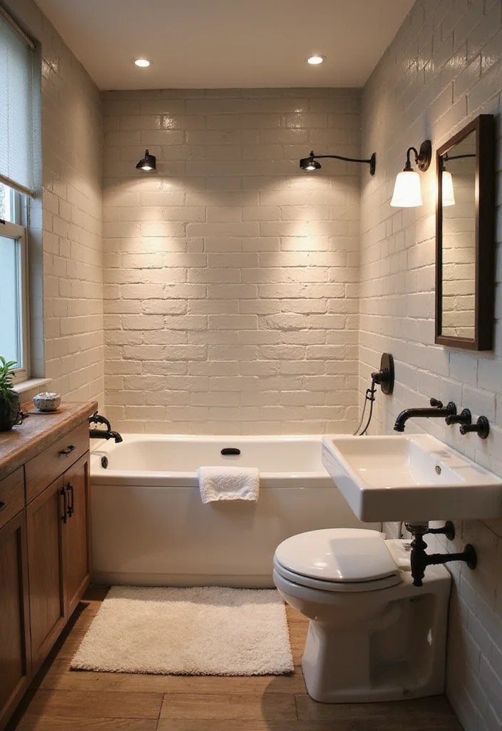 14 Subway Tile Bathroom Ideas for Any Home - 13. Subway Tiles with Built-in Lighting