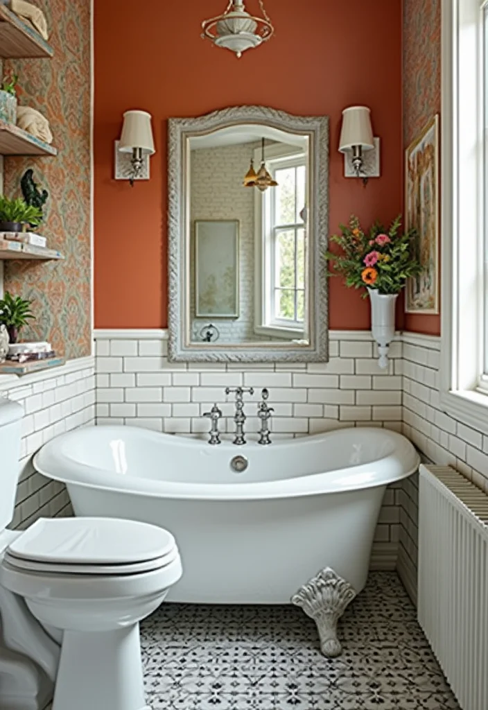 14 Subway Tile Bathroom Ideas for Any Home - 2. Subway Tile Accent Wall