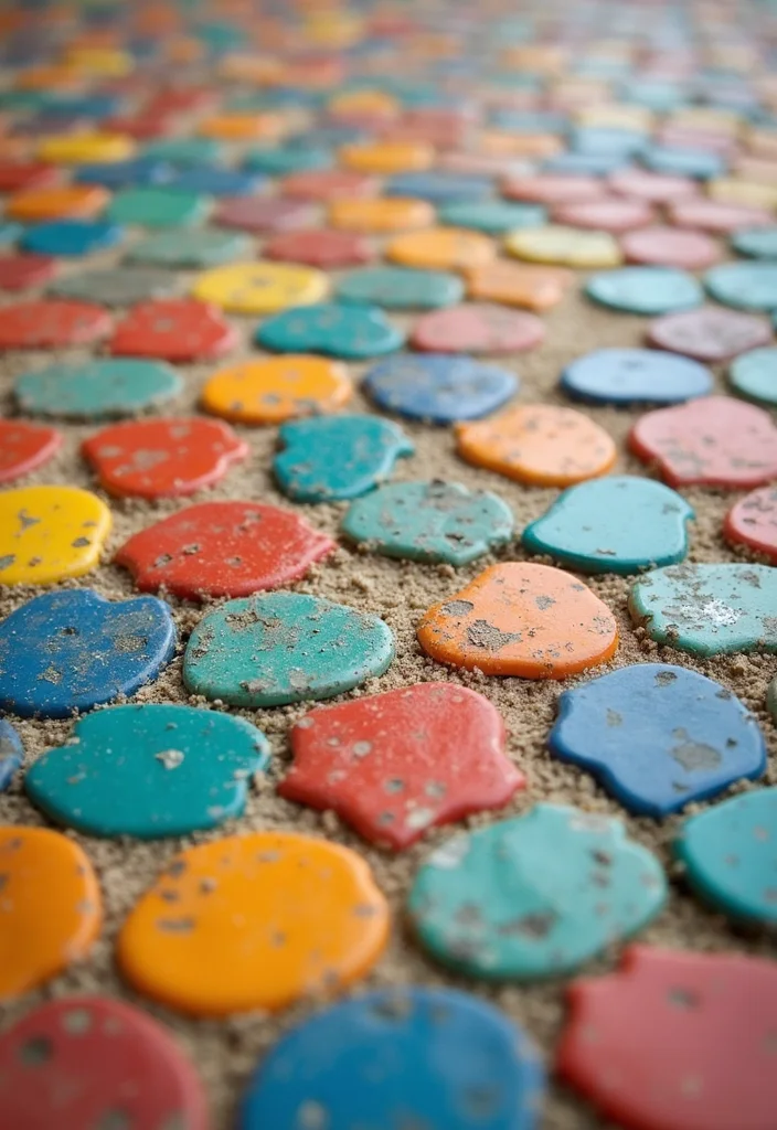 14 Teen Bathroom Ideas With Fun Style - 1. Colorful Mosaic Tiles