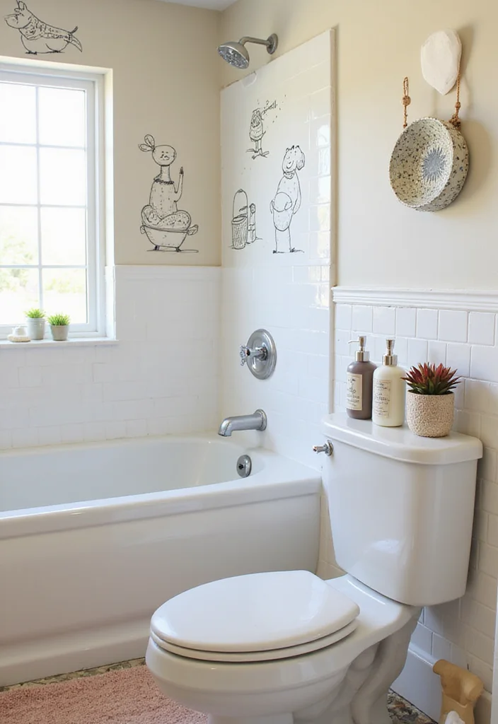 14 Teen Bathroom Ideas With Fun Style - 14. Whimsical Décor
