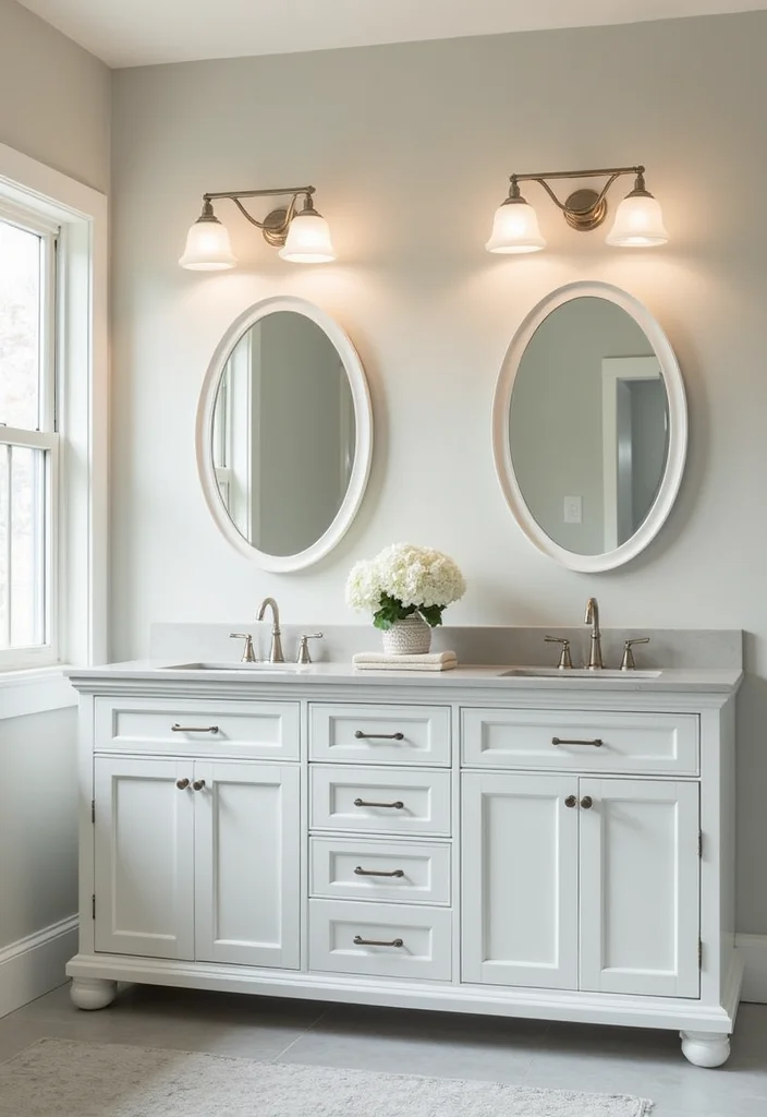 14 White Vanity Bathroom Ideas That Feel Fresh - 3. Double Vanity for Couples