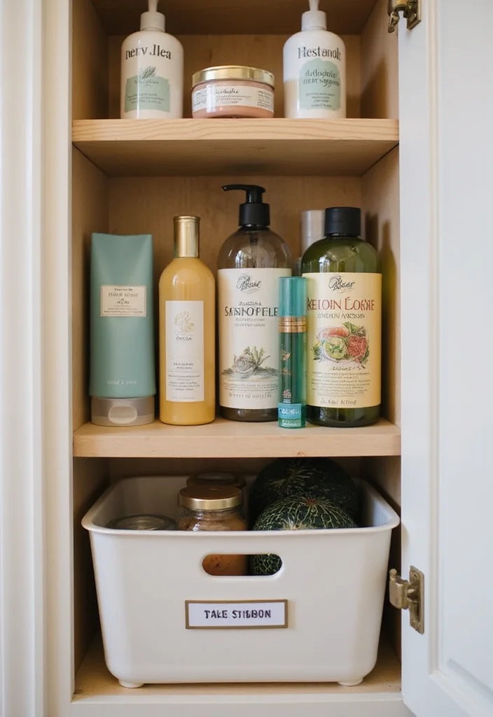 16 Bathroom Cabinet Storage Ideas That Maximize Space - 14. Seasonal Rotation of Products