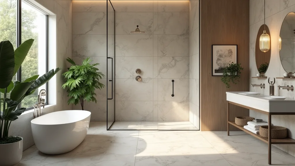 16 Large Format Tile Bathroom Ideas For Seamless Style