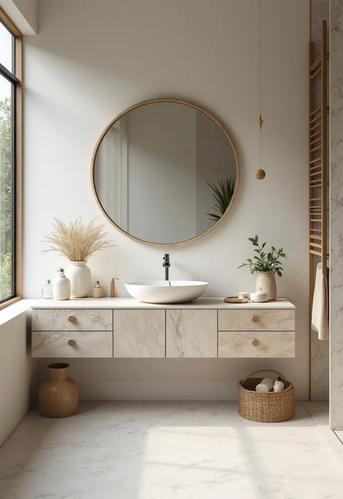 16 Marble Bathroom Vanity Ideas With Luxury Style - 15. Eco-Conscious Sourcing and Care