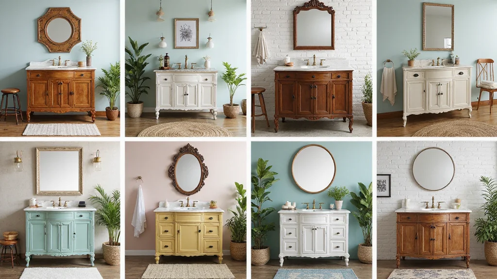 16 Vintage Bathroom Vanity Ideas With Classic Charm