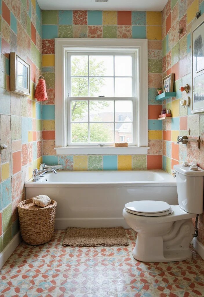 18 Bathroom Floor Ideas For Every Design Style - 13. Vinyl Composition Tile (VCT)