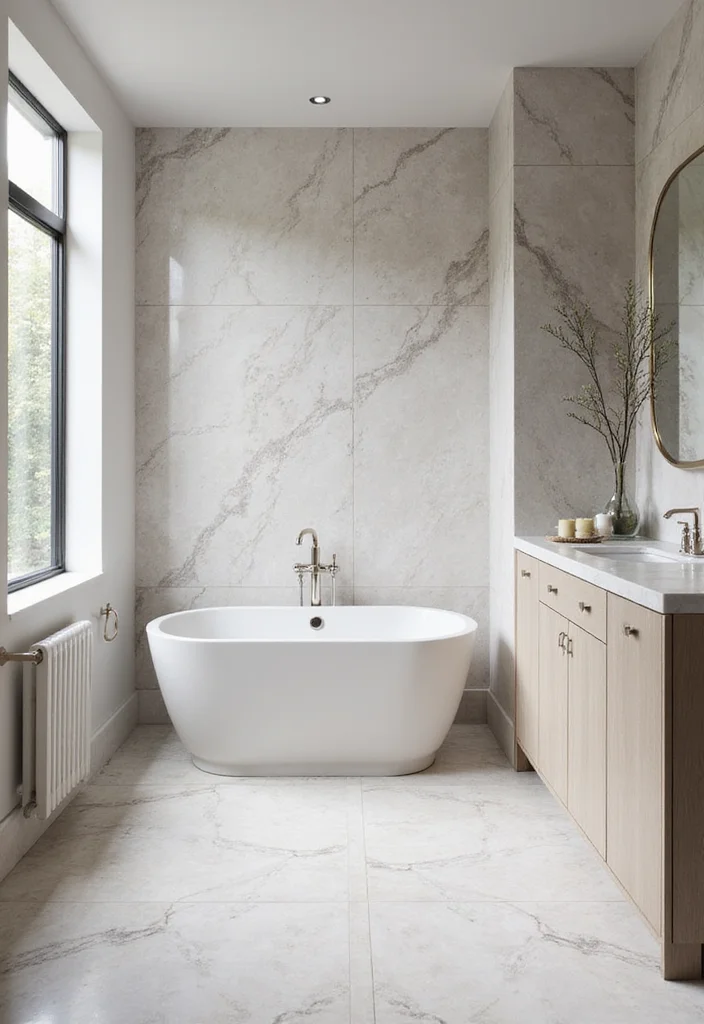 18 Bathroom Floor Ideas For Every Design Style - 9. Porcelain Tiles