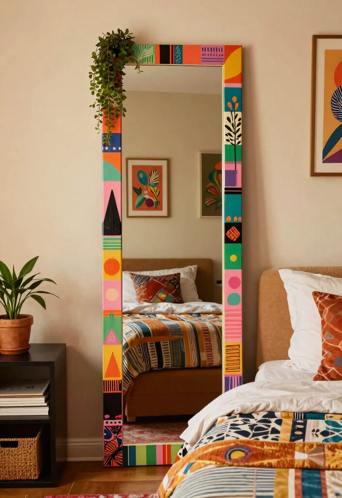 15 Bedroom Mirror Ideas: Full Length Chic and Practical - 15. Full Length Mirrors with Customizable Frames 1