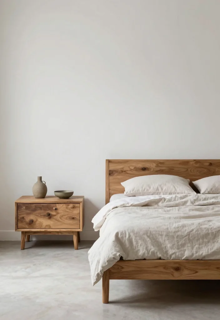 15 Country Rustic Bedroom Ideas: Warm Cozy Retreats - 15. Embrace Minimalism 1
