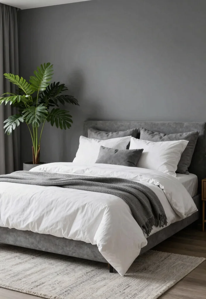 16 Bedroom Color Ideas for Couples Cozy and Romantic - 11. Soft Slate Subtlety 1