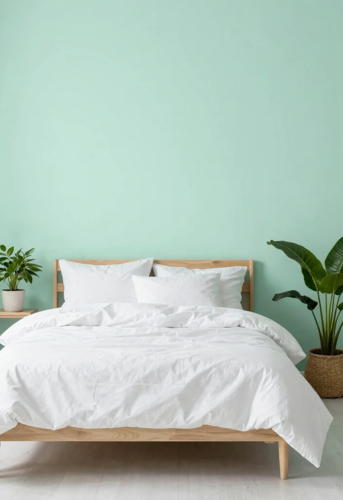 16 Bedroom Color Ideas for Couples Cozy and Romantic - 7. Cool Mint Oasis 1