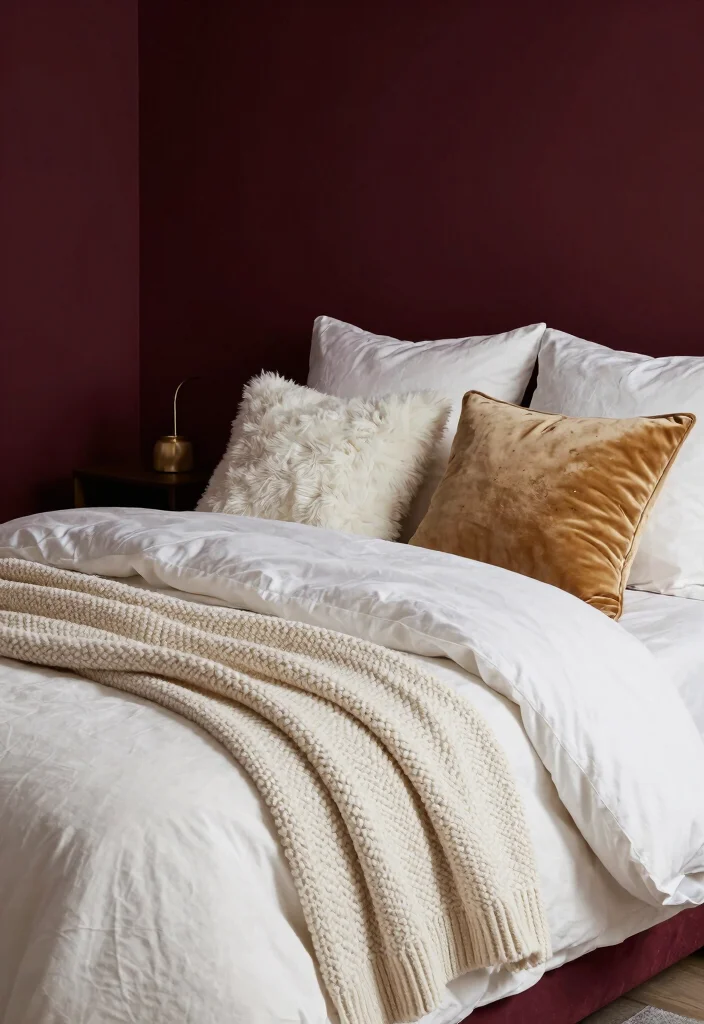 16 Bedroom Color Ideas for Couples Cozy and Romantic - 8. Rich Burgundy Warmth 1
